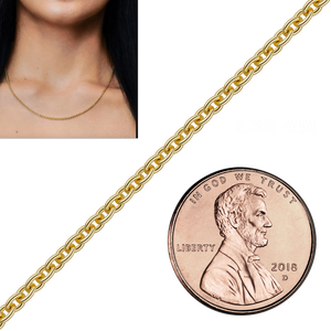 Bulk / Spooled Heavy Round Cable Chain in 14K & 18K Yellow Gold (0.70 mm - 4.30 mm)