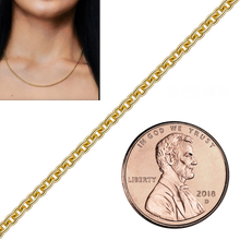 Load image into Gallery viewer, Bulk / Spooled Heavy Round Semi-Solid Cable Chain in 14K Yellow Gold (1.05 mm - 3.80 mm)
