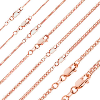 Chelsea Cable Necklace in 14K Rose Gold