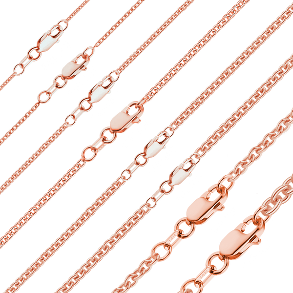 Chelsea Cable Necklace in 14K Rose Gold