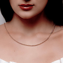 Load image into Gallery viewer, Chelsea Cable Necklace in 14K Rose Gold
