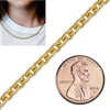 Bulk / Spooled Heavy Round Semi-Solid Cable Chain in 14K Yellow Gold (1.05 mm - 3.80 mm)