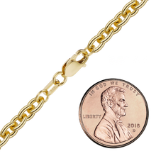 Load image into Gallery viewer, Chelsea Cable Anklet in 18K Yellow Gold
