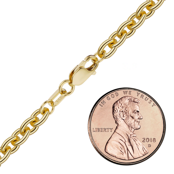 Chelsea Cable Bracelet in 14K Yellow Gold