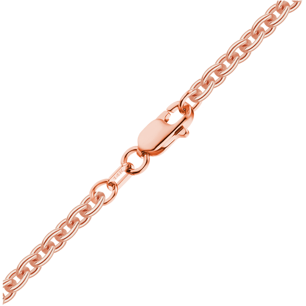 Chelsea Cable Necklace in 14K Rose Gold