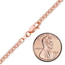 Load image into Gallery viewer, Chelsea Cable Anklet in 14K Rose Gold
