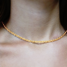 Load image into Gallery viewer, Chelsea Cable Necklace in 14K Yellow Gold

