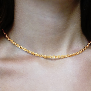 Chelsea Cable Necklace in 14K Yellow Gold