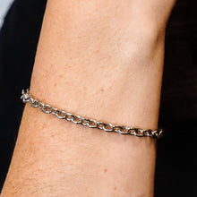 Load image into Gallery viewer, Chelsea Cable Chain Bracelet in Sterling Silver
