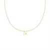 Hanging Initial Necklace in 14K Yellow Gold