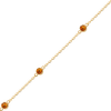 Bulk / Spooled Diamond by the Yard Cable Chain in 14K Yellow Gold (Diamond Bezel: Every 1.5")