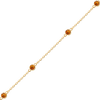 Bulk / Spooled Diamond by the Yard Cable Chain in 14K Yellow Gold (Diamond Bezel: Every 1.5")