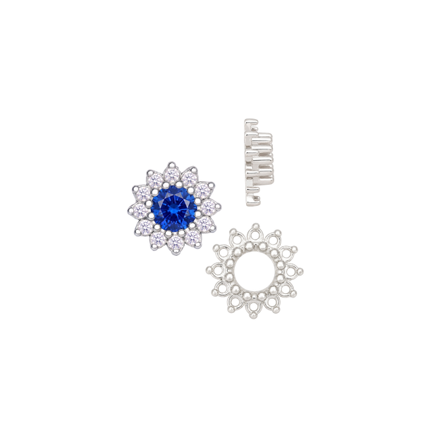 ITI NYC 12 Stone Round Cluster Tops (3.00 mm - 6.50 mm)