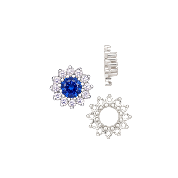 ITI NYC 12 Stone Round Cluster Tops (3.00 mm - 6.50 mm)