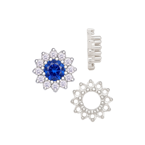 ITI NYC 12 Stone Round Cluster Tops (3.00 mm - 6.50 mm)