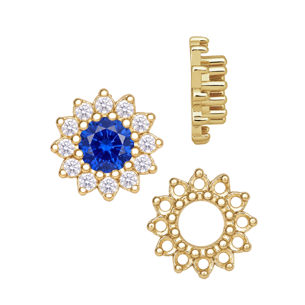ITI NYC 12 Stone Round Cluster Tops (2.70 mm - 6.50 mm)