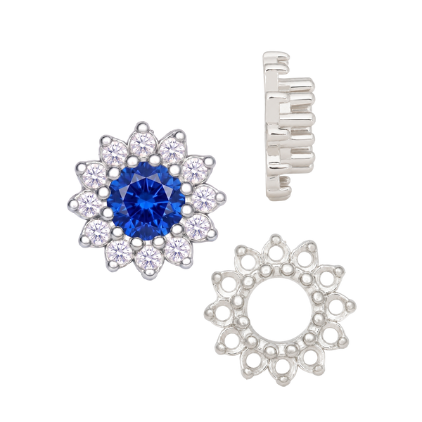 ITI NYC 12 Stone Round Cluster Tops (3.00 mm - 6.50 mm)
