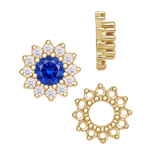 ITI NYC 12 Stone Round Cluster Tops (2.70 mm - 6.50 mm)