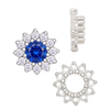 ITI NYC 12 Stone Round Cluster Tops (3.00 mm - 6.50 mm)