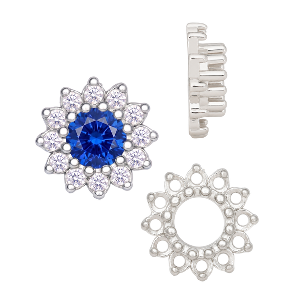 ITI NYC 12 Stone Round Cluster Tops (3.00 mm - 6.50 mm)