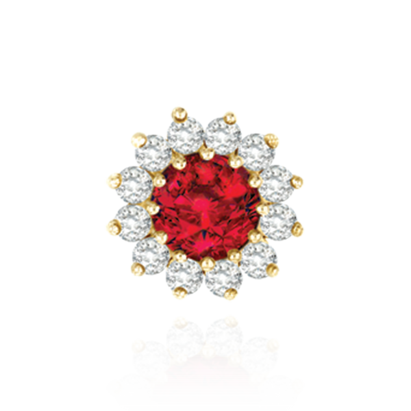 ITI NYC Round Cluster Tops (12-20 Side Stones | 6.50 mm - 15.00 mm)