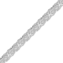 Load image into Gallery viewer, Bulk / Spooled Classic Byzantine Handmade Chain in Sterling Silver (4.50 mm - 6.60 mm)
