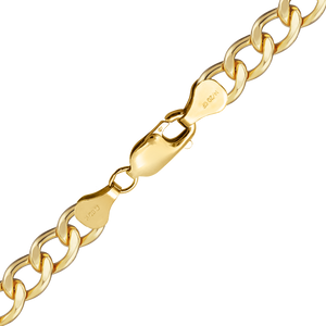 Finished Light Flat Curb Bracelet in 14K Gold-Filled