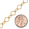 Bulk / Spooled Alternating Clover Chain in 14K Gold-Filled (7.30 mm - 11.00 mm)