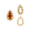 ITI NYC 12 Stone Pear Shape Cluster Tops (6.00 x 4.00 mm - 20.00 x 12.00 mm)