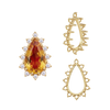 ITI NYC 12 Stone Pear Shape Cluster Tops (6.00 x 4.00 mm - 20.00 x 12.00 mm)