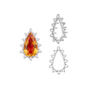 ITI NYC 12 Stone Pear Shape Cluster Tops (6.00 x 4.00 mm - 20.00 x 12.00 mm)