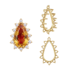 ITI NYC 12 Stone Pear Shape Cluster Tops (6.00 x 4.00 mm - 20.00 x 12.00 mm)