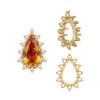 ITI NYC 12 Stone Pear Shape Cluster Tops (6.00 x 4.00 mm - 20.00 x 12.00 mm)