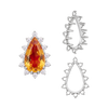 ITI NYC 12 Stone Pear Shape Cluster Tops (6.00 x 4.00 mm - 20.00 x 12.00 mm)