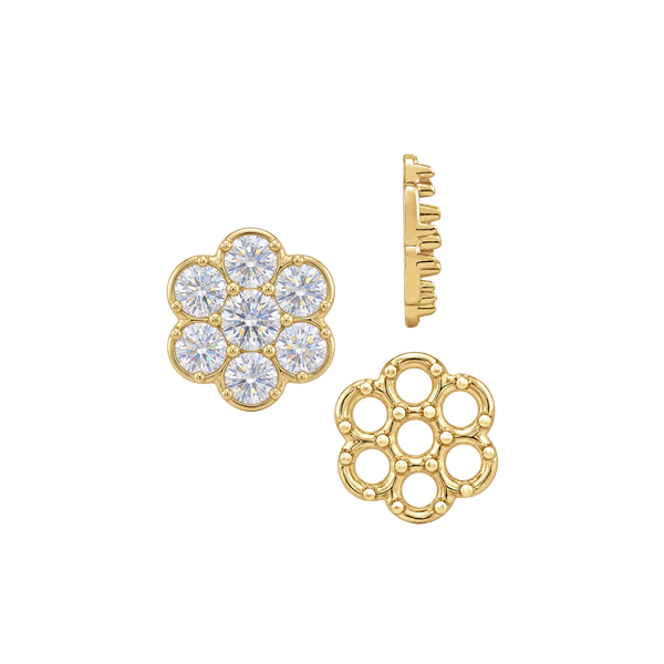 ITI NYC 7 Stone Cluster Tops (7.00 x 1.00 mm - 7.00 x 3.80 mm)