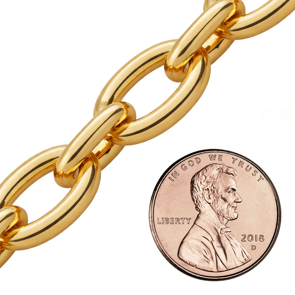 Bulk / Spooled Light Round Cable Chain in 14K Gold-Filled (1.50 mm - 11.00 mm)