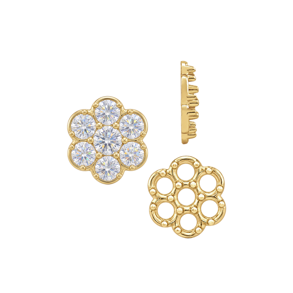 ITI NYC 7 Stone Cluster Tops (7.00 x 1.00 mm - 7.00 x 3.80 mm)