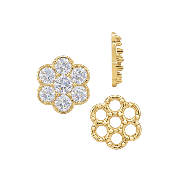 ITI NYC 7 Stone Cluster Tops (7.00 x 1.00 mm - 7.00 x 3.80 mm)