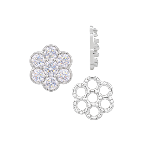 ITI NYC 7 Stone Cluster Tops (7.00 x 1.00 mm - 7.00 x 3.80 mm)