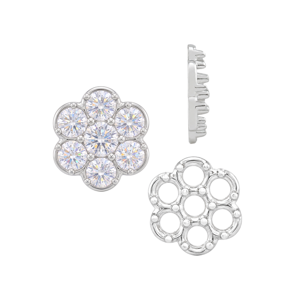 ITI NYC 7 Stone Cluster Tops (7.00 x 1.00 mm - 7.00 x 3.80 mm)
