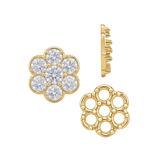 ITI NYC 7 Stone Cluster Tops (7.00 x 1.00 mm - 7.00 x 3.80 mm)