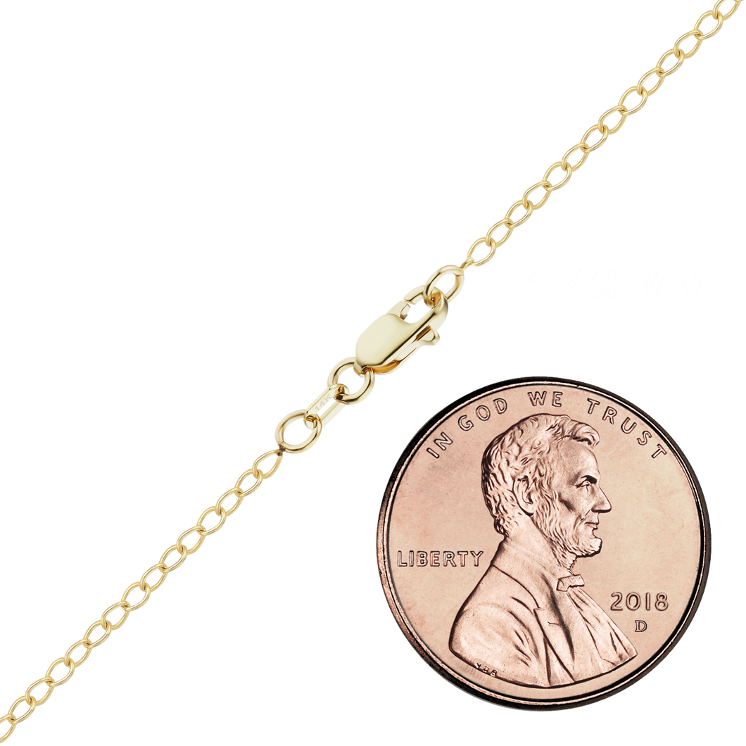 Clinton St. Cable Anklet in 18K Yellow Gold