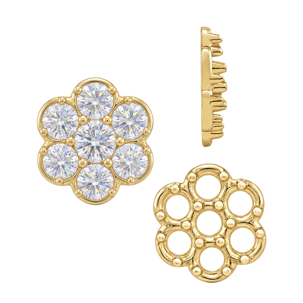 ITI NYC 7 Stone Cluster Tops (7.00 x 1.00 mm - 7.00 x 3.80 mm)