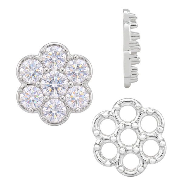 ITI NYC 7 Stone Cluster Tops (7.00 x 1.00 mm - 7.00 x 3.80 mm)