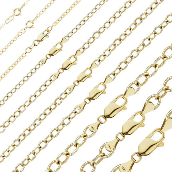 Clinton St. Cable Necklace in 14K Yellow Gold