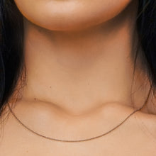 Load image into Gallery viewer, Clinton St. Cable Chain Necklace in Sterling Silver 18K Pink Gold Finish
