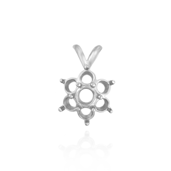 ITI NYC 7 Stone Round Cluster Pendants (3.40 mm - 5.20 mm)