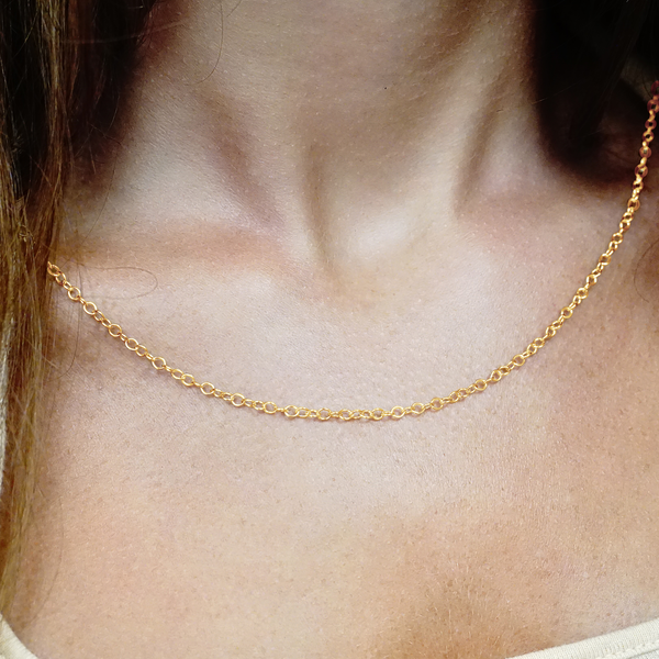 Clinton St. Cable Necklace in 18K Yellow Gold