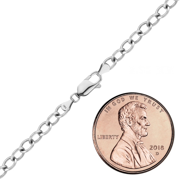 Clinton St. Cable Necklace in 14K White Gold