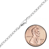 Clinton St. Cable Anklet in 14K White Gold